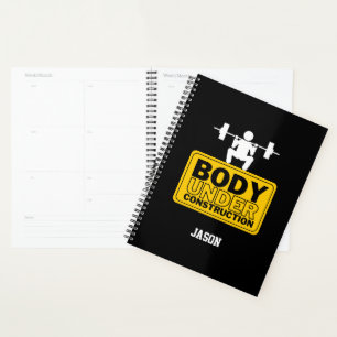 Agenda Nombre personalizado de cuerpo bajo construcción