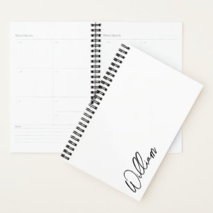 Agenda Nombre personalizado de guión moderno
