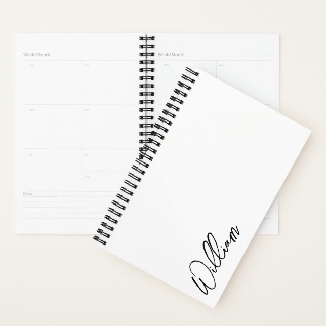 Agenda Nombre personalizado de guión moderno (Demostración)