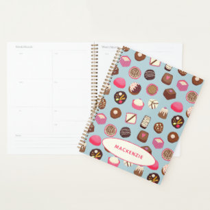 Agenda Nombre personalizado de la repostería de dulces de