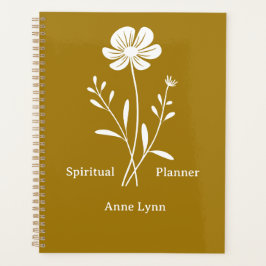 Agenda Nombre personalizado de oro Espiritual