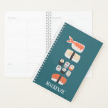 Agenda Nombre personalizado de Sushi<br><div class="desc">Una pila de sushi delicioso. Ideal para los amantes de la comida japonesa. Personalízalo cambiando o eliminando el nombre.</div>