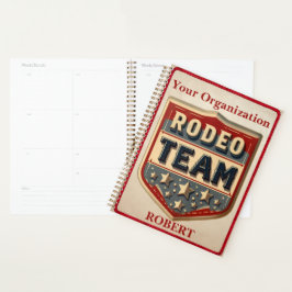 Agenda Nombre personalizado del equipo de rodeo