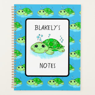 Agenda Nombre personalizado del Personalizado de tortuga