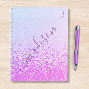 Agenda Nombre personalizado del shimmer rosado irlandés