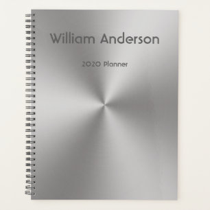 Agenda Nombre personalizado en Silver Metalizado Look 202