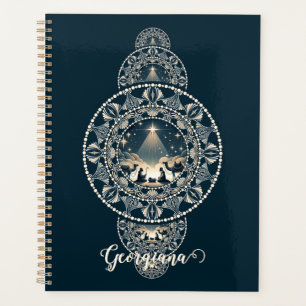 Agenda Nombre personalizado Estrella sagrada del Mandala 