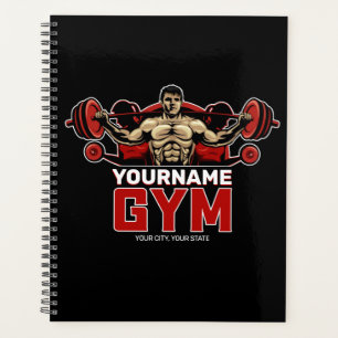 Agenda NOMBRE Personalizado Fitness Home GYM Levantamient