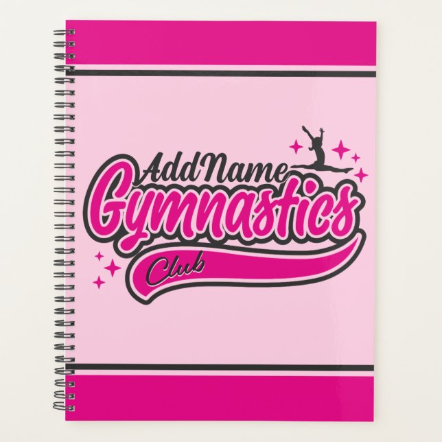 Agenda NOMBRE personalizado Gimnasia de salto dividido de (Anverso)
