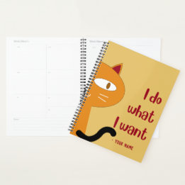 Agenda Nombre personalizado Graciosa Actitud de amante de