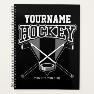 Agenda NOMBRE personalizado Jugador de hockey Equipo de p