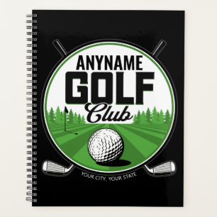 Agenda NOMBRE Personalizado Jugador del Club de Golf Golf