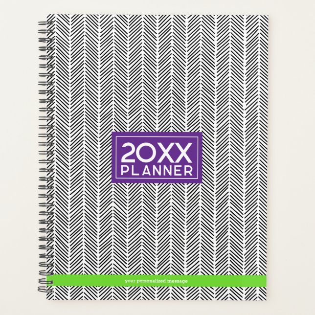 Agenda Nombre personalizado moderno | Viajes personalizad (Anverso)