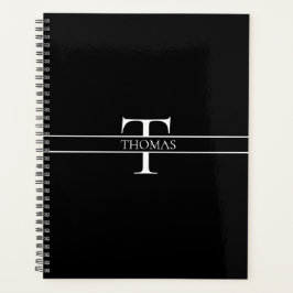 Agenda Nombre personalizado monogramado elegante