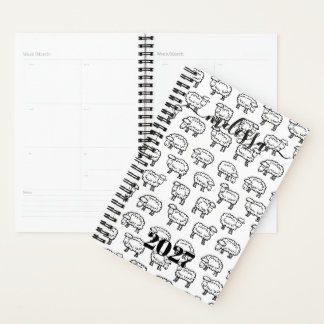 Agenda Nombre Personalizado Oveja Sin Fecha Mensual Seman
