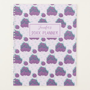 Agenda Nombre personalizado Planner de morado