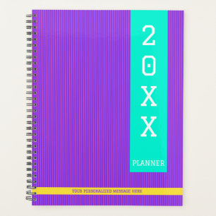 Agenda Nombre personalizado púrpura de moda