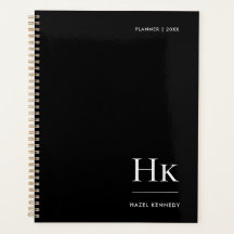 Nombre personalizado simple elegante negro