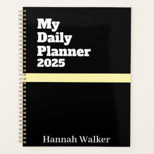Agenda Nombre Personalizado Simple Moderno Estilo 2025 Ne