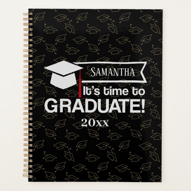 Agenda Nombre personalizado y regalo de graduación de año (Anverso)