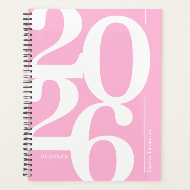 Agenda Nombre Rosa Lindo 2026 (Anverso)