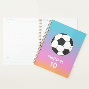 Agenda Nombre Y Número Personalizados Del Fútbol De Fútbo