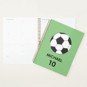 Agenda Nombre Y Número Personalizados Del Fútbol De Fútbo