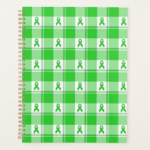 Non-Hodgkin's Lymphoma Awareness Plaid Lime Green