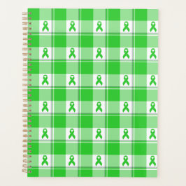 Agenda Non-Hodgkin's Lymphoma Awareness Plaid Lime Green