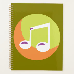 Agenda Nota Musical Doble Octava Vibrante