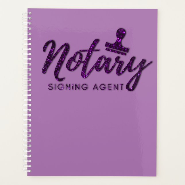Agenda Notary Dark Purple |  (Anverso)