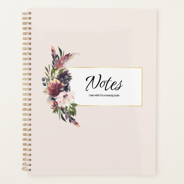 Agenda Notebook of Internally Screaming (Anverso)