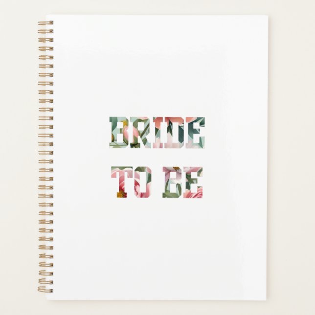 Agenda Novia con Estampado Floral (Anverso)