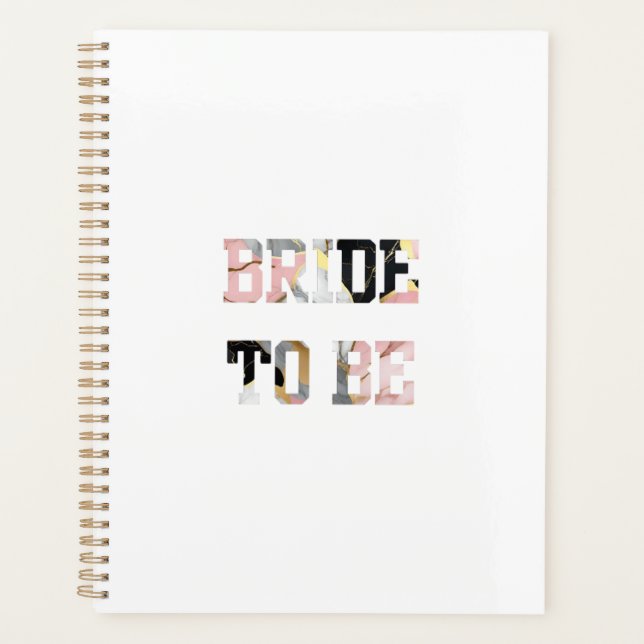 Agenda Novia de mármol rosa para ser (Anverso)