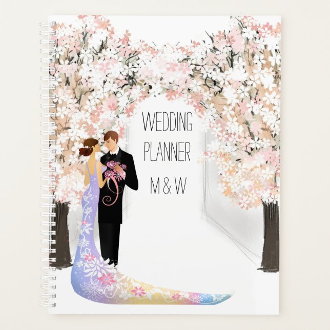 Agenda Novia Groom flores de primavera de verano novia (Anverso)
