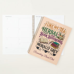 Agenda Novio de libro té herbal moralmente gris club de l