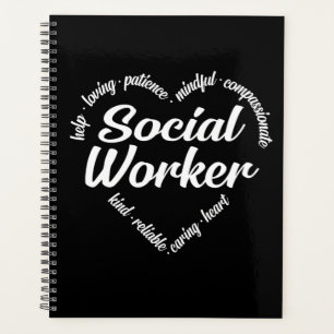 Agenda Nube de Palabras de Corazón para Trabajadores Soci