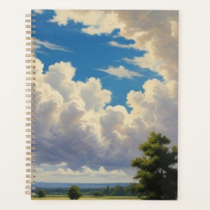 Agenda Nubes blancas y cielo azul despejado