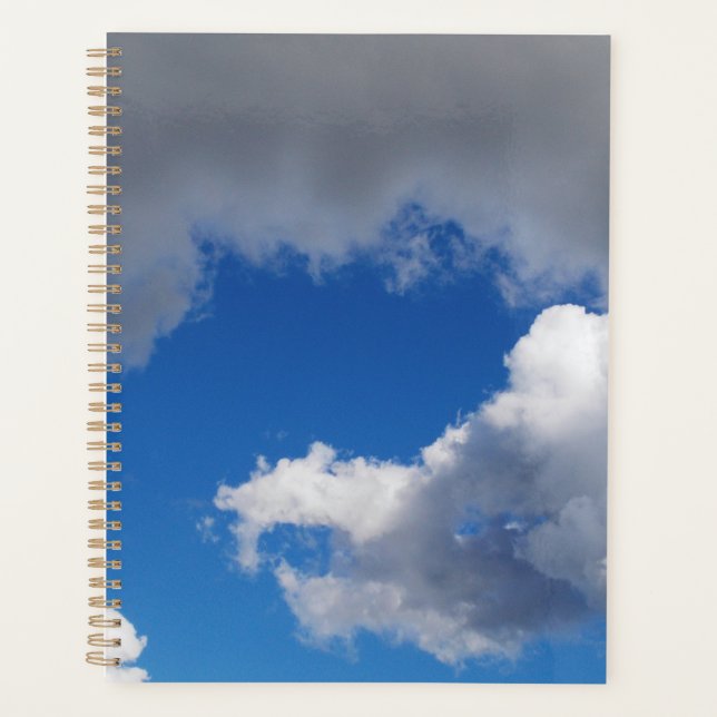 Agenda Nubes encima de la foto de los árboles (Anverso)