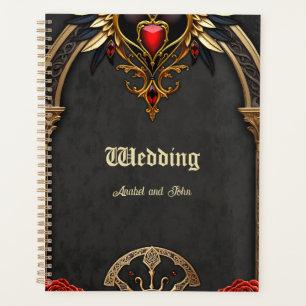 Agenda Nudos celtas y un corazón de elegancia gótica.