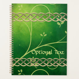 Agenda Nudos y hojas verdes celtas