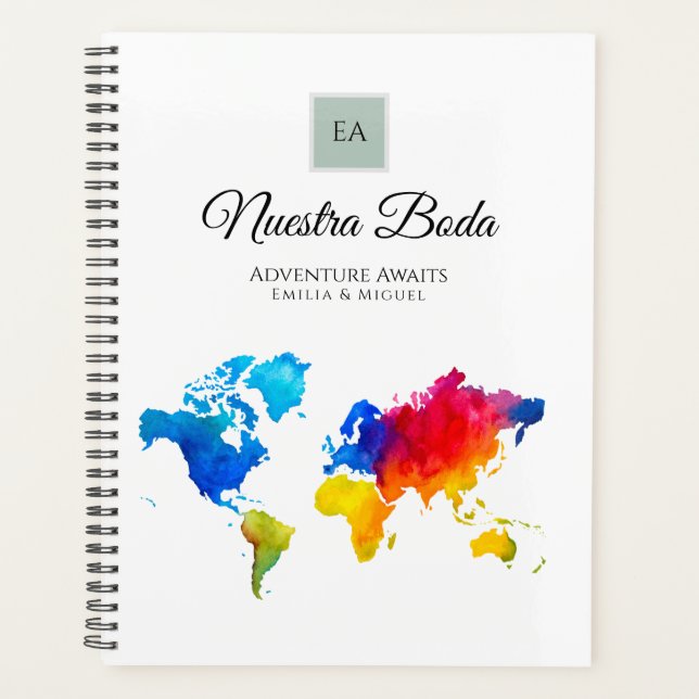 Agenda NUESTRA BODA・o libro de visitas (Anverso)