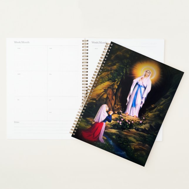 Agenda Nuestra Señora de Lourdes con oración (Demostración)