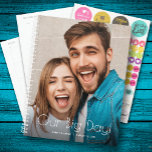 Agenda Nuestro Boda fotográfico de Big Day<br><div class="desc">Planificador de bodas con tu foto favorita en el frente - personalizada con tus detalles en letras de moda. El planificador incluye diseños mensuales y semanales,  12 meses,  60 páginas con cubiertas frontales y traseras laminadas.</div>