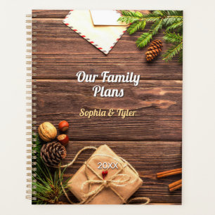 Agenda Nuestros planes familiares, tema de otoño, nombres