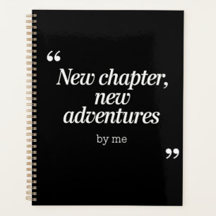 Agenda Nuevo capítulo, nuevas aventuras diseño por mí