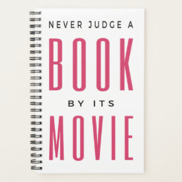 Agenda Nunca juzgues un libro por su película