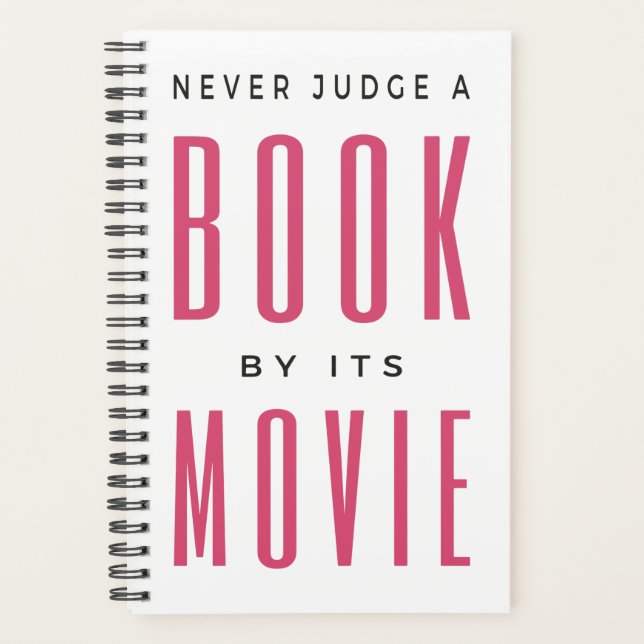 Agenda Nunca juzgues un libro por su película (Anverso)