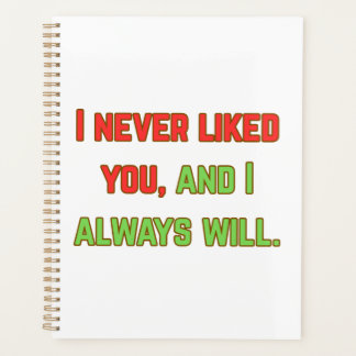 Agenda Nunca me gustaste