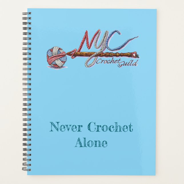 Agenda NYC Crochet Guild Blue Planner (Anverso)